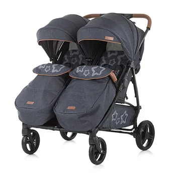 Chipolino kolica za blizance Passo Doble 2019 granite grey-2 Chipolino kolica za blizance Passo Doble 2019 granite grey-2