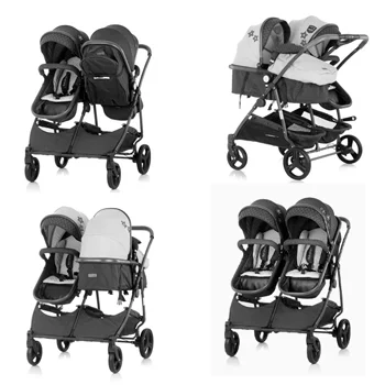 Chipolino kolica za blizance Duo Smart Beige/Graphite Linen -1 Chipolino kolica za blizance Duo Smart Beige/Graphite Linen -1