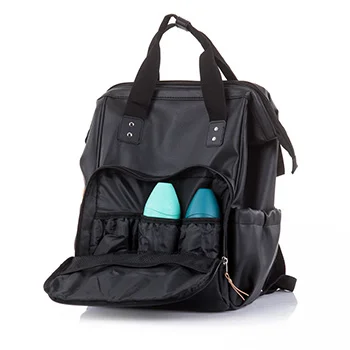 Chipolino ranac za kolica sa podlogom za povijanje black leather-2 Chipolino ranac za kolica sa podlogom za povijanje black leather-2