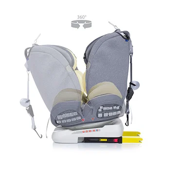 Chipolino autosedište 0-36 kg ISOFIX Journey 360° banana-5