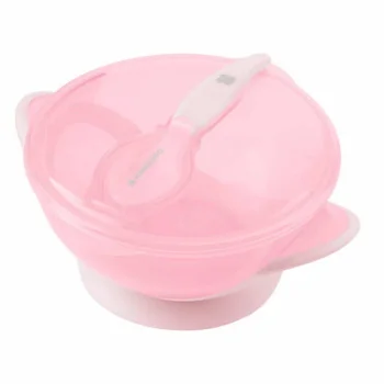 Kikka Boo činija sa vakumom i kašičicom Feedy Pink Kikka Boo činija sa vakumom i kašičicom Feedy Pink