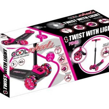 Cool Wheels trotinet Twist sa svetlećim točkovima, rozi 758048-1