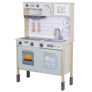 Drvena dečija kuhinja Monny sa 2 drvene posude 606243-1