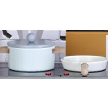 Drvena dečija kuhinja Monny sa 2 drvene posude 606243-3