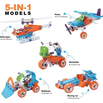 Hoogar edukativni građevinski set igračaka 5u1 132 dela -2 Hoogar edukativni građevinski set igračaka 5u1 132 dela -2