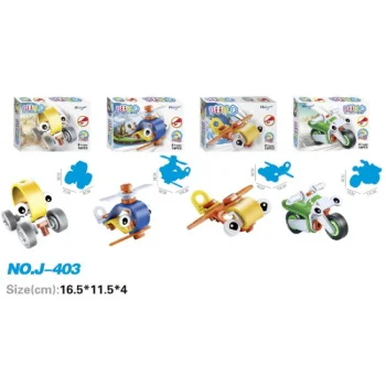 Hoogar edukativni građevinski set igračaka 5u1 12-18 delova-2