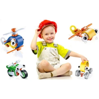 Hoogar edukativni građevinski set igračaka 5u1 12-18 delova-1