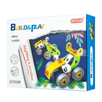 Hoogar set igračaka Building Blocks 2u1 Cartoon vozila 48 elemenata -1 Hoogar set igračaka Building Blocks 2u1 Cartoon vozila 48 elemenata -1