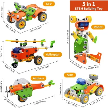 Hoogar set igračaka Building Blocks 5u1 163 dela-2 Hoogar set igračaka Building Blocks 5u1 163 dela-2