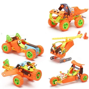 Hoogar set igračaka Building Blocks 5u1 vozila 136 elemenata -1 Hoogar set igračaka Building Blocks 5u1 vozila 136 elemenata -1