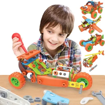 Hoogar set igračaka Building Blocks 5u1 vozila 136 elemenata -2 Hoogar set igračaka Building Blocks 5u1 vozila 136 elemenata -2