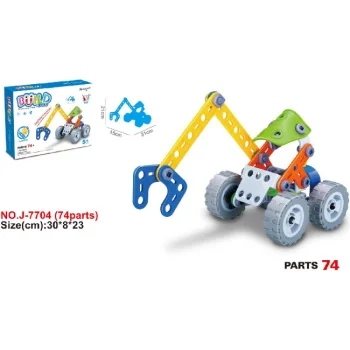 Hoogar set igračaka Building Blocks kran 74 dela Hoogar set igračaka Building Blocks kran 74 dela