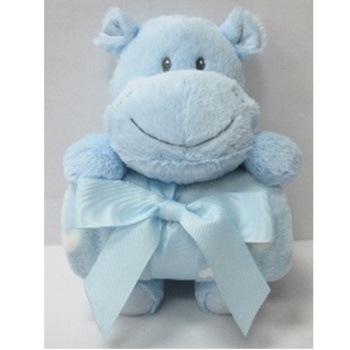 Jungle ćebe sa igračkom hippo plavo 31000846-1