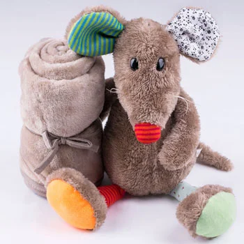 Jungle ćebe sa igračkom 310342 miš-1 Jungle ćebe sa igračkom 310342 miš-1