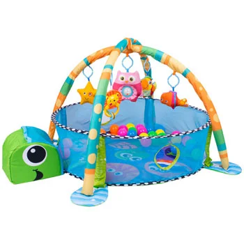 Jungle podloga kornjača sa gimnastikom i lopticama 013011 Jungle podloga kornjača sa gimnastikom i lopticama 013011