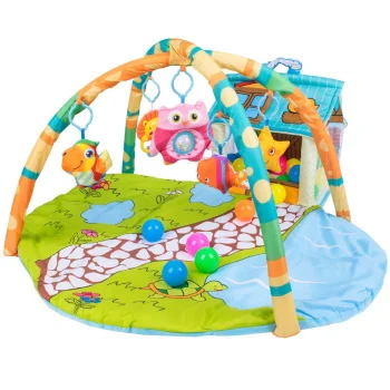 Jungle gimnastika sa kućicom i lopticama plava JL625-1A-1 Jungle gimnastika sa kućicom i lopticama plava JL625-1A-1