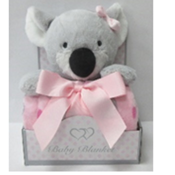Jungle ćebe sa igračkom koala pink 31000835