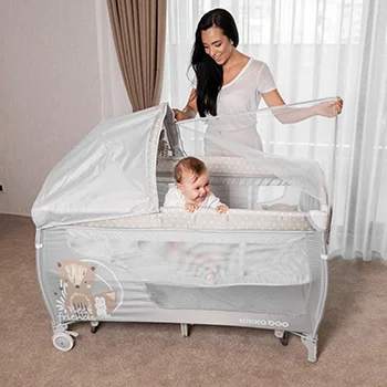 Kikka boo prenosivi krevetac Dolce Sonno PLUS Best Friends 2 nivoa grey-8 Kikka boo prenosivi krevetac Dolce Sonno PLUS Best Friends 2 nivoa grey-8