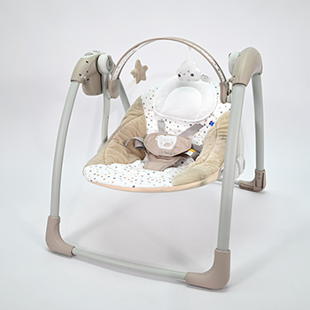 Kikka Boo ljuljaška za bebe Chillo sa adapterom My Teddy beige-1 Kikka Boo ljuljaška za bebe Chillo sa adapterom My Teddy beige-1