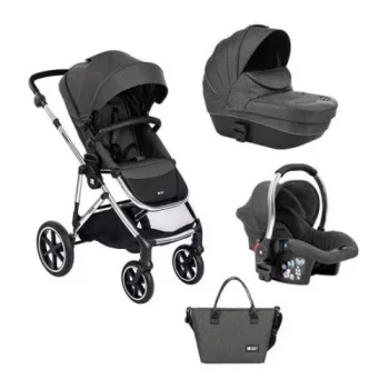 Kikka Boo dečija kolica set 3u1 Thea sa autosedištem i tvrdom korpom Dark Gray Kikka Boo dečija kolica set 3u1 Thea sa autosedištem i tvrdom korpom Dark Gray