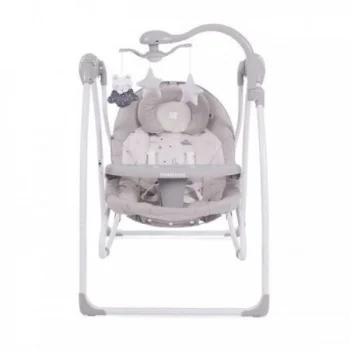 Kikka Boo ljuljaška 2u1 Mia Stella sa adapterom i daljinskim upravljačem grey Kikka Boo ljuljaška 2u1 Mia Stella sa adapterom i daljinskim upravljačem grey