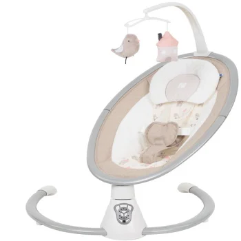 Kikka Boo ljuljaška Twiddle sa adapterom i daljinskim upravljačem beige-1 Kikka Boo ljuljaška Twiddle sa adapterom i daljinskim upravljačem beige-1