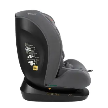 Kikka Boo autosedište I-Explore 2 premium I-Size 40-150cm Grey-3
