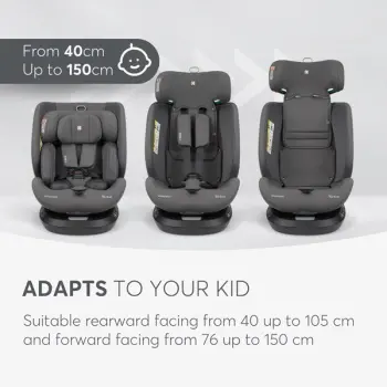 Kikka Boo autosedište 40-150 cm I-Hike premium I-SIZE ISOFIX Dark Grey-7 Kikka Boo autosedište 40-150 cm I-Hike premium I-SIZE ISOFIX Dark Grey-7