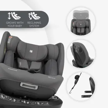 Kikka Boo autosedište 40-150 cm I-Hike premium I-SIZE ISOFIX Dark Grey-8 Kikka Boo autosedište 40-150 cm I-Hike premium I-SIZE ISOFIX Dark Grey-8