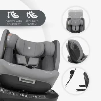 Kikka Boo autosedište 40-150 cm I-Hike premium I-SIZE ISOFIX Light Grey-7 Kikka Boo autosedište 40-150 cm I-Hike premium I-SIZE ISOFIX Light Grey-7