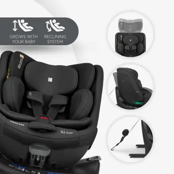 Kikka Boo autosedište 40-150 cm I-Van I-SIZE ISOFIX Black-5 Kikka Boo autosedište 40-150 cm I-Van I-SIZE ISOFIX Black-5