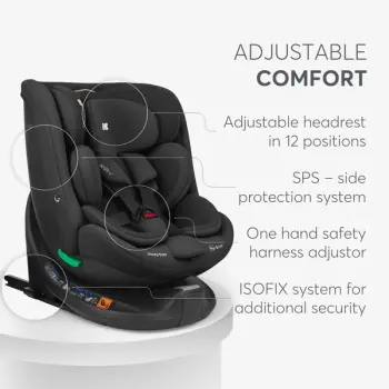 Kikka Boo autosedište 40-150 cm I-Van I-SIZE ISOFIX Black-6 Kikka Boo autosedište 40-150 cm I-Van I-SIZE ISOFIX Black-6