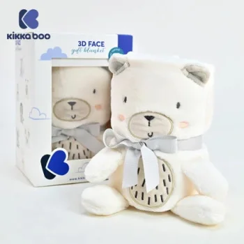 Kikka Boo bebi ćebence sa 3D vezom 75x100 My Teddy-2 Kikka Boo bebi ćebence sa 3D vezom 75x100 My Teddy-2