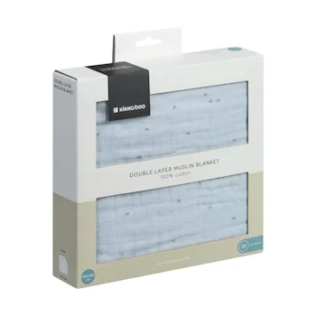 Kikka Boo dvoslojno baby ćebence od muslina 100x100cm Stripy Friends Kikka Boo dvoslojno baby ćebence od muslina 100x100cm Stripy Friends