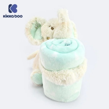 Kikka Boo ćebence za bebe sa plišanom igračkom 70×100 Elephant Time