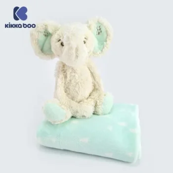 Kikka Boo ćebence za bebe sa plišanom igračkom 70×100 Elephant Time-1 Kikka Boo ćebence za bebe sa plišanom igračkom 70×100 Elephant Time-1