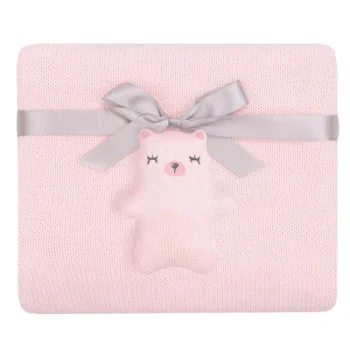 Kikka Boo ćebence za bebe 75x100 Bear with me Pink Kikka Boo ćebence za bebe 75x100 Bear with me Pink