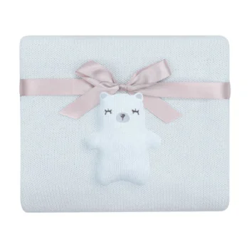 Kikka Boo ćebence za bebe 75x100 Bear with me Blue Kikka Boo ćebence za bebe 75x100 Bear with me Blue