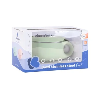 Kikka Boo činija od nerđajućeg čelika 200ml Cat mint-4 Kikka Boo činija od nerđajućeg čelika 200ml Cat mint-4
