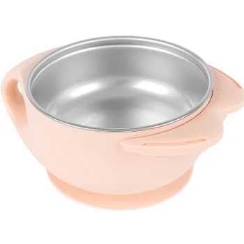 Kikka Boo činija od nerđajućeg čelika 400ml Cat pink-2 Kikka Boo činija od nerđajućeg čelika 400ml Cat pink-2