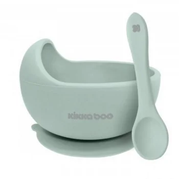 Kikka Boo silikonska činija sa kašičicom Yummy mint Kikka Boo silikonska činija sa kašičicom Yummy mint