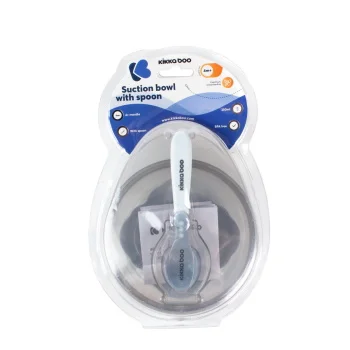 Kikka Boo činija sa vakumom i kašičicom blue-2 Kikka Boo činija sa vakumom i kašičicom blue-2