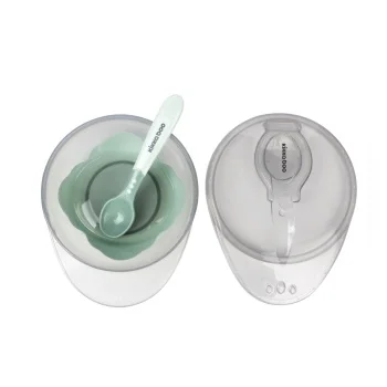 Kikka Boo činija sa vakumom i kašičicom mint -2 Kikka Boo činija sa vakumom i kašičicom mint -2