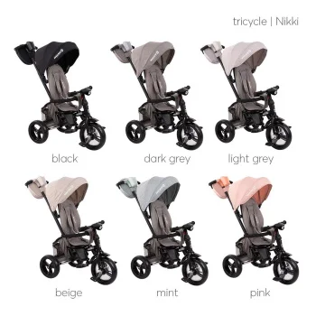 Kikka Boo tricikl Nikki Pink melange-4 Kikka Boo tricikl Nikki Pink melange-4