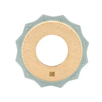 Kikka Boo drvena igračka sa silikonskom glodalicom Gear MInt Kikka Boo drvena igračka sa silikonskom glodalicom Gear MInt