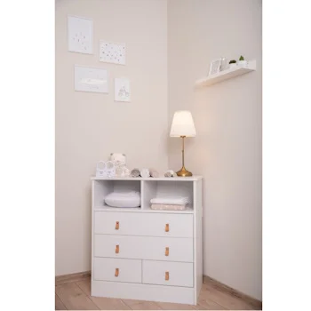 Kikka Boo drvena komoda Aspen White-1 Kikka Boo drvena komoda Aspen White-1