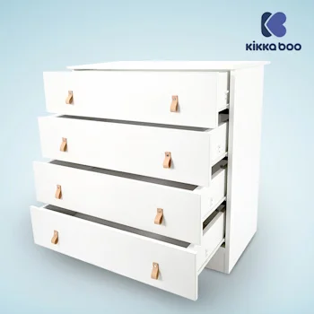 Kikka Boo drvena komoda Elon White-2 Kikka Boo drvena komoda Elon White-2