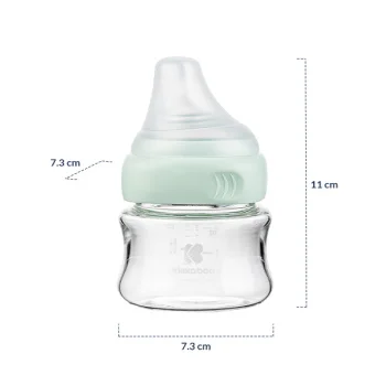 Kikka Boo flašica staklena 100ml pink -2 Kikka Boo flašica staklena 100ml pink -2