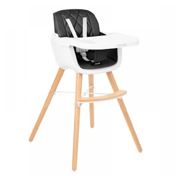 Kikka Boo hranilica Woody 2u1 Black Kikka Boo hranilica Woody 2u1 Black