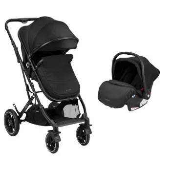 Kikka Boo kolica za bebe 2u1 Alba sa autosedištem black Kikka Boo kolica za bebe 2u1 Alba sa autosedištem black
